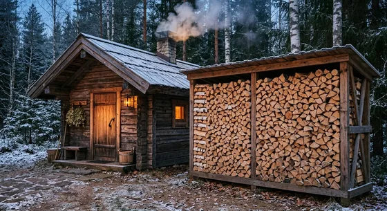 Укладка дров в Иркутске, проезд Луговая, 46